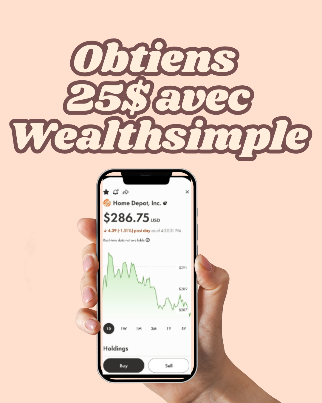 25$ pour ouvrir un compte avec Wealthsimple!