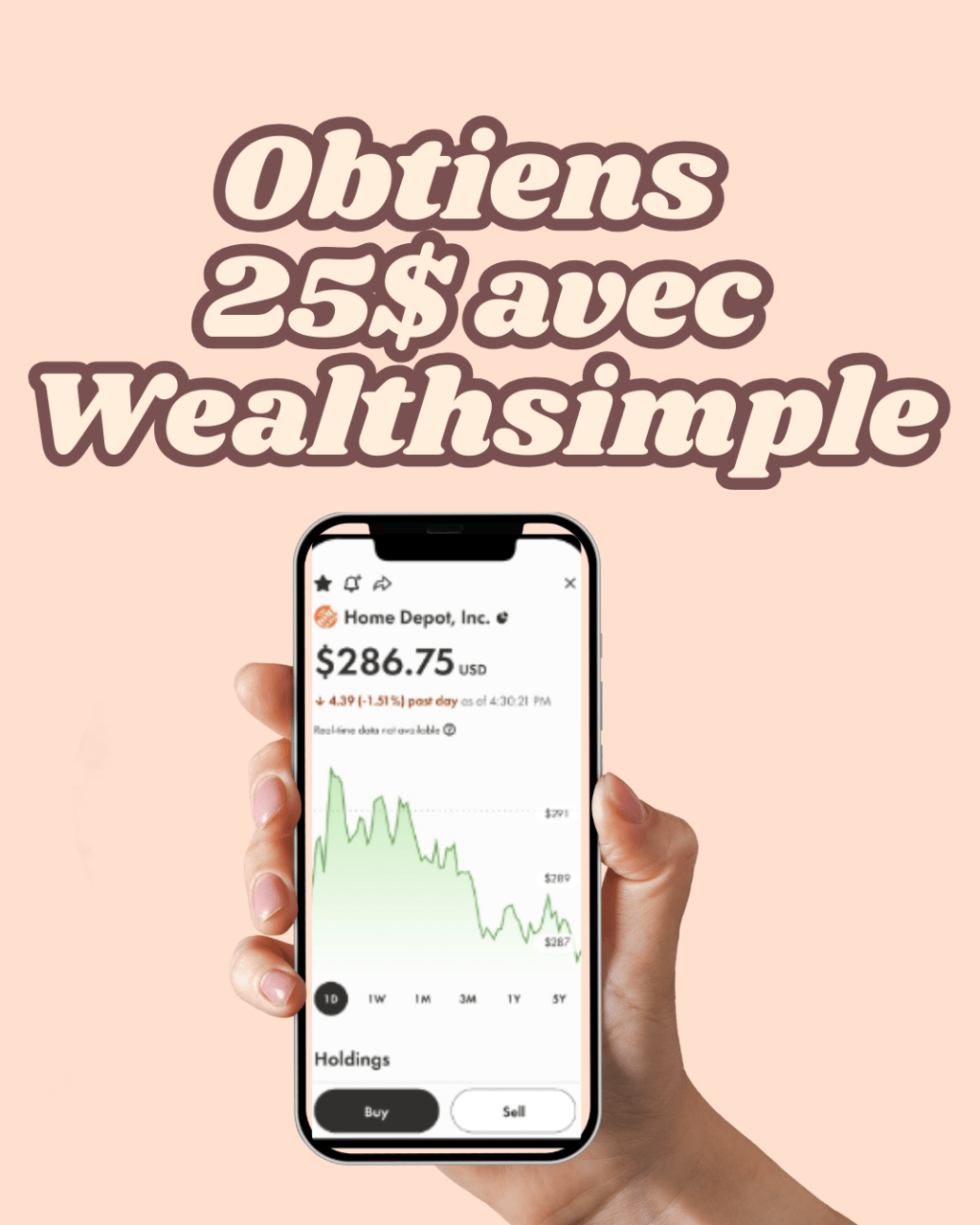 25$ pour ouvrir un compte avec&nbsp;Wealthsimple!