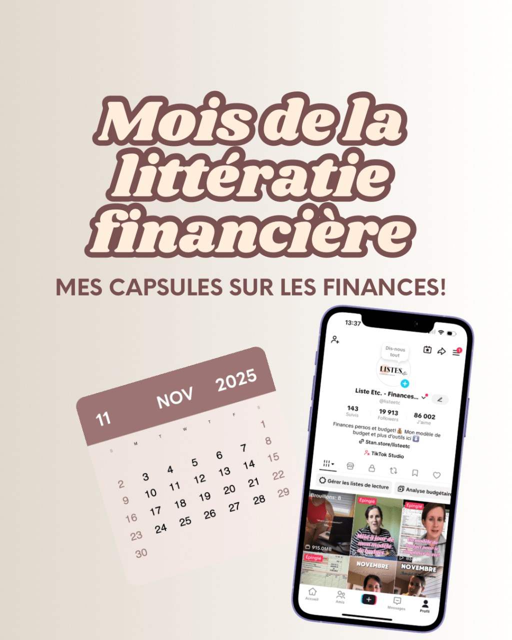 Novembre est le mois de la littératie&nbsp;financière!