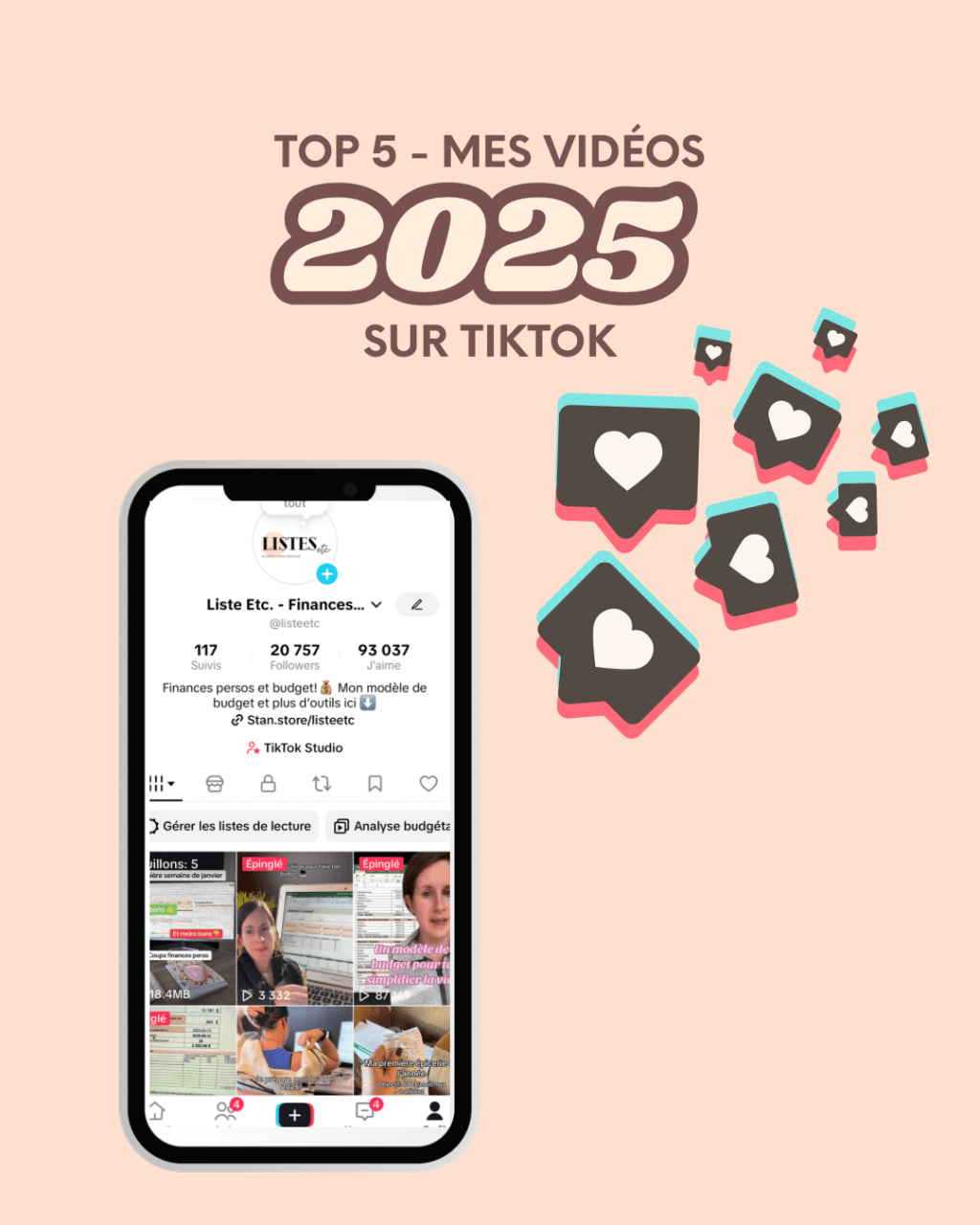 Mes 5 vidéos les plus populaires en&nbsp;2025